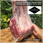 Beef rib TOMAHAWK Australia STEER (young cattle) DIAMANTINA frozen portioned 1 rib +/- 1.6kg (price/kg)